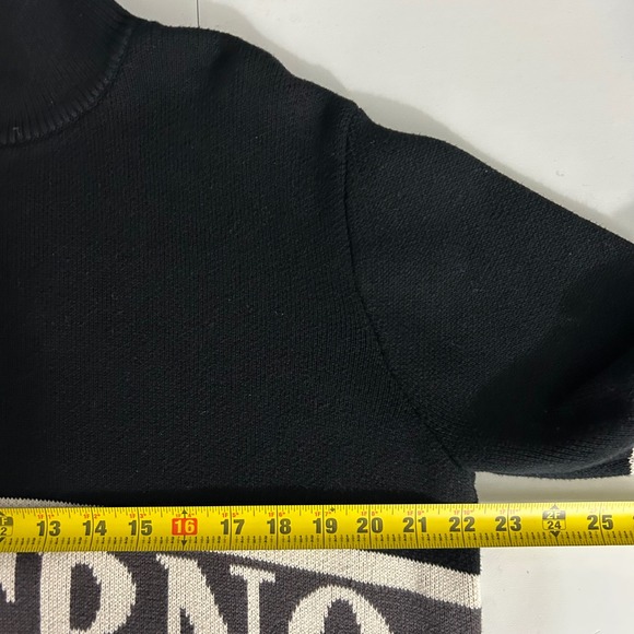 Voight By Valentina Made in Hell Collection Infierno Rugby 1/4 Zip Sweater M - Picture 10 of 12